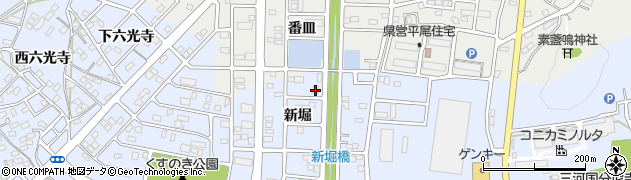 愛知県豊川市八幡町新堀41周辺の地図