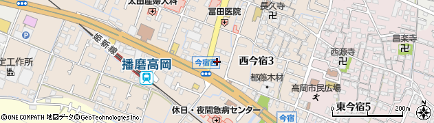 西兵庫信用金庫高岡支店周辺の地図
