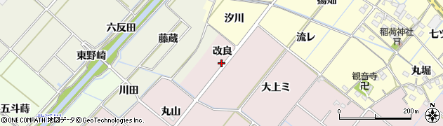 愛知県西尾市針曽根町（改良）周辺の地図