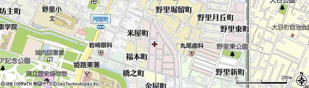 兵庫県姫路市五郎右衛門邸37周辺の地図