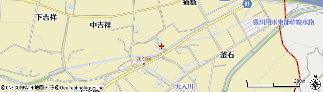 愛知県豊橋市石巻萩平町（猫薮）周辺の地図