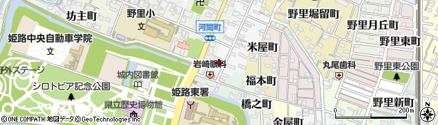 兵庫県姫路市鍛冶町25周辺の地図