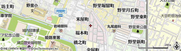 兵庫県姫路市五郎右衛門邸23周辺の地図
