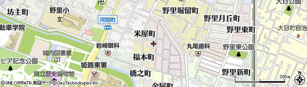 兵庫県姫路市五郎右衛門邸9周辺の地図