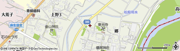 愛知県豊川市橋尾町（欠下）周辺の地図