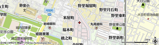 兵庫県姫路市五郎右衛門邸44周辺の地図