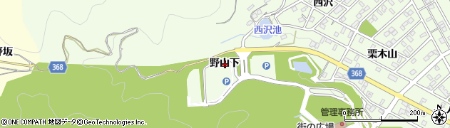愛知県豊川市御油町野山下周辺の地図