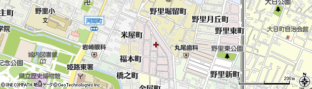 兵庫県姫路市五郎右衛門邸59周辺の地図