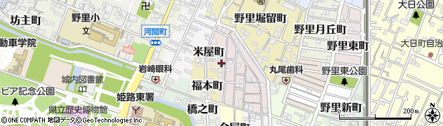 兵庫県姫路市五郎右衛門邸10周辺の地図