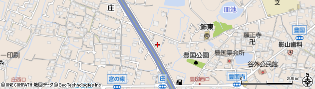 兵庫県姫路市飾東町庄389周辺の地図