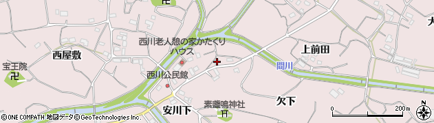 愛知県豊橋市石巻西川町（欠下）周辺の地図