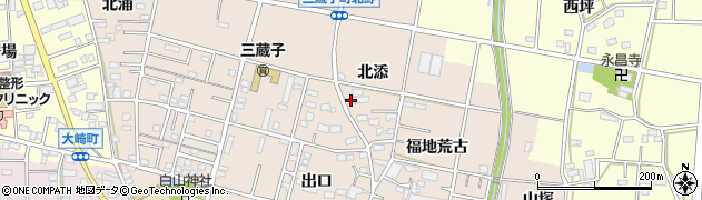 愛知県豊川市三蔵子町北添26周辺の地図