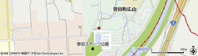 兵庫県たつの市誉田町広山665周辺の地図