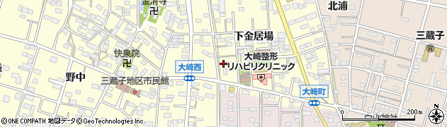 愛知県豊川市大崎町下金居場28周辺の地図