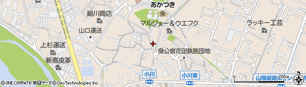 兵庫県姫路市花田町小川647周辺の地図