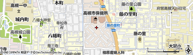 大阪府高槻市城東町周辺の地図