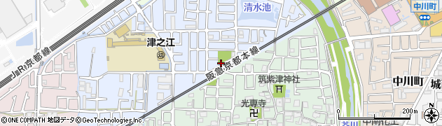 大阪府高槻市津之江北町31周辺の地図