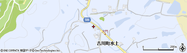 兵庫県三木市吉川町水上1199周辺の地図