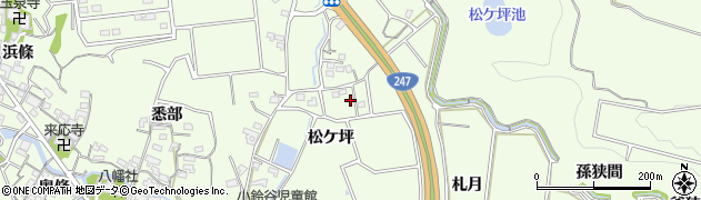 愛知県常滑市大谷松ケ坪52周辺の地図