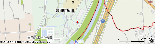 兵庫県たつの市誉田町広山550周辺の地図