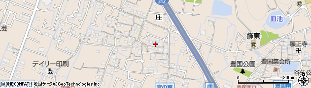 兵庫県姫路市飾東町庄696周辺の地図