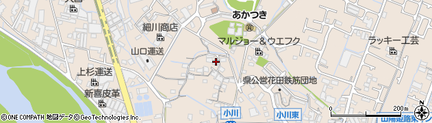 兵庫県姫路市花田町小川626周辺の地図