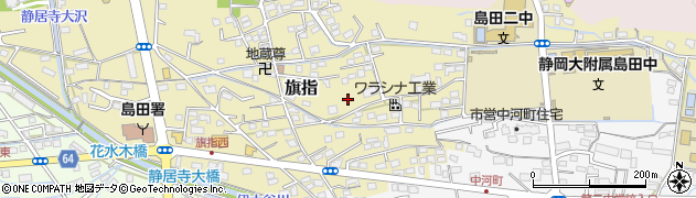 静岡県島田市旗指周辺の地図