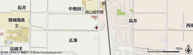京都府城陽市枇杷庄中奥田51周辺の地図
