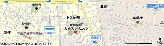 愛知県豊川市大崎町下金居場113周辺の地図