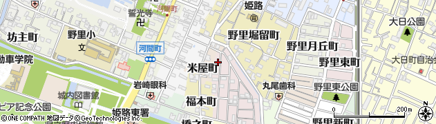 兵庫県姫路市五郎右衛門邸14周辺の地図