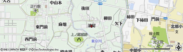 愛知県蒲郡市神ノ郷町（清房）周辺の地図