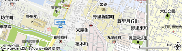 兵庫県姫路市五郎右衛門邸17周辺の地図