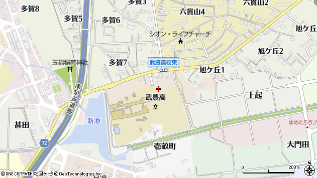 〒470-2366 愛知県知多郡武豊町ヲヲガケの地図
