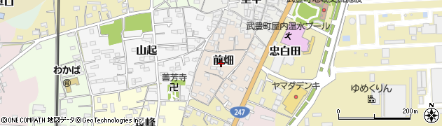 愛知県武豊町（知多郡）前畑周辺の地図