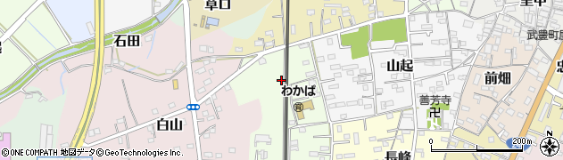 愛知県武豊町（知多郡）四畝周辺の地図
