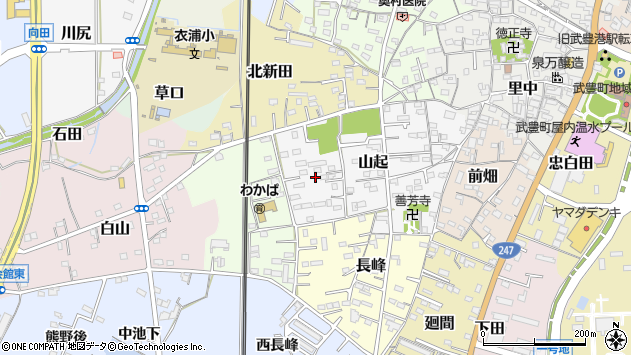 〒470-2546 愛知県知多郡武豊町山起の地図