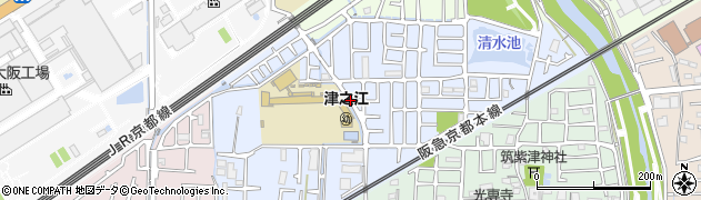 大阪府高槻市津之江北町36周辺の地図