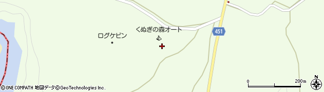 休暇村帝釈峡周辺の地図