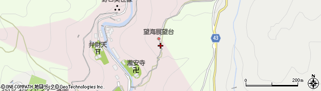 望海丘展望台周辺の地図