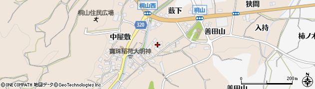 愛知県額田郡幸田町桐山下屋敷周辺の地図