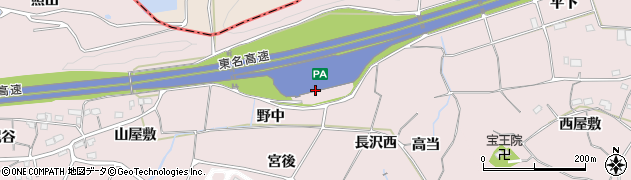 愛知県豊橋市賀茂町（野中）周辺の地図