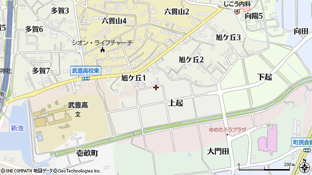 〒470-2364 愛知県知多郡武豊町上起の地図