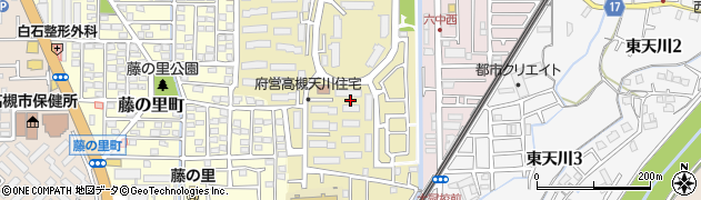 大阪府高槻市天川町周辺の地図