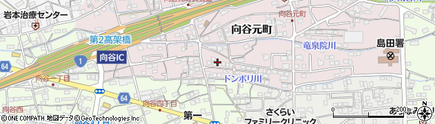 静岡県島田市向谷元町周辺の地図