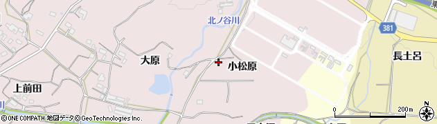 愛知県豊橋市石巻西川町（小松原）周辺の地図
