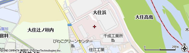 京都府京田辺市大住浜周辺の地図