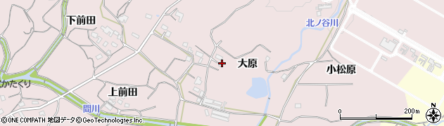 愛知県豊橋市石巻西川町（大原）周辺の地図