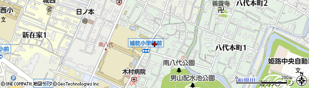 兵庫県姫路市南八代町7周辺の地図