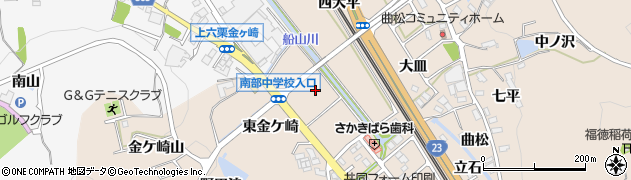 愛知県幸田町（額田郡）深溝（下金ケ崎）周辺の地図