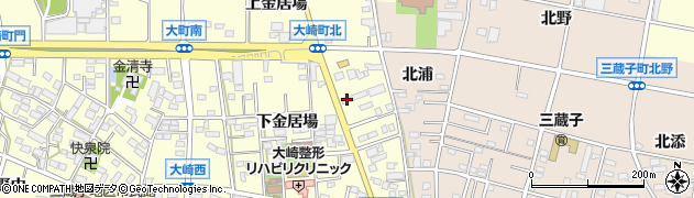 愛知県豊川市大崎町下金居場143周辺の地図